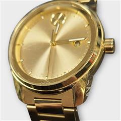 Movado Bold Gold Tone Men's Wrist Watch 01.1.34 6615